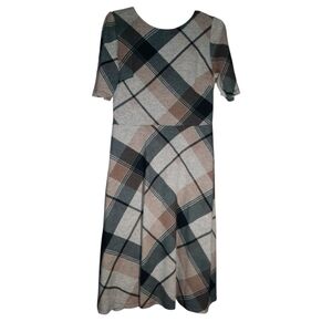Sandra Darren Plaid Dress Size 12
